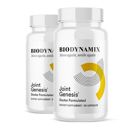 Two bottles of Joint Genesis capsules